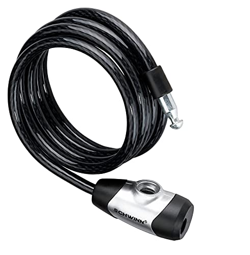Schwinn Bike Cable Lock, Braided Steel | Security Level 1 | 6 Feet x 8mm | 2 Keys Included | Pack of 3 - size: 6 Foot/8mm Cable (Pack of 3)