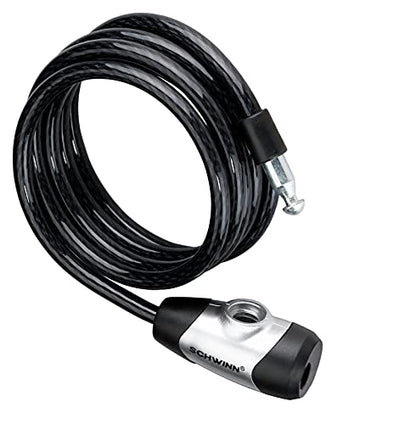 Schwinn Bike Cable Lock, Braided Steel | Security Level 1 | 6 Feet x 8mm | 2 Keys Included | Pack of 3 - size: 6 Foot/8mm Cable (Pack of 3)