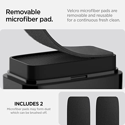 ﻿Spigen EZ Slide & Brush Screen Cleaner for Tesla Model Y 2025/26 (Juniper) & 3/Y/S/X/Cybertruck and Screens, Phones, Laptops, Tablets (Extra Microfiber Pad Included) [Black] | Tesla Model Y 2025/26 (Juniper) & 3/Y/S/X/Cybertruck and Screens, Phones, Lap