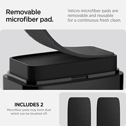 ﻿Spigen EZ Slide & Brush Screen Cleaner for Tesla Model Y 2025/26 (Juniper) & 3/Y/S/X/Cybertruck and Screens, Phones, Laptops, Tablets (Extra Microfiber Pad Included) [Black] | Tesla Model Y 2025/26 (Juniper) & 3/Y/S/X/Cybertruck and Screens, Phones, Lap