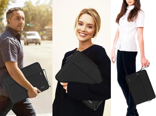 Laptop Sleeve 15.4 Inch, Shockproof Protective Computer Cover with Handle | Laptop Case, Shockproof Protective Carrying Laptop Bag Compatible for 14 Inch MacBook Air/Pro, HP, Dell, Asus, Lenovo, Black - color: Black, size: 15 Inch