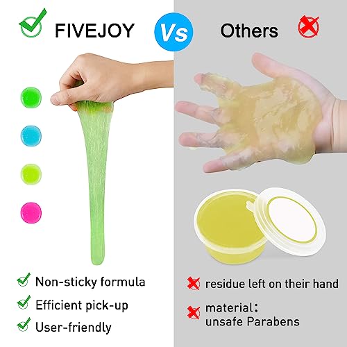 Car Cleaning Gels 4-Pack, Car Cleaning Putty Universal Auto Detailing Tools Car Interior Cleaner, Dust Cleaning Slime, Car Accessories for Car Vents & Keyboards, Clean Supplies– 320g (2.8oz/pcs) - color: Blue,Yellow,Green,Pink