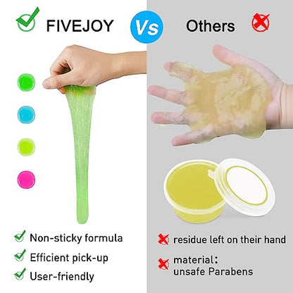 Car Cleaning Gels 4-Pack, Car Cleaning Putty Universal Auto Detailing Tools Car Interior Cleaner, Dust Cleaning Slime, Car Accessories for Car Vents & Keyboards, Clean Supplies– 320g (2.8oz/pcs) - color: Blue,Yellow,Green,Pink