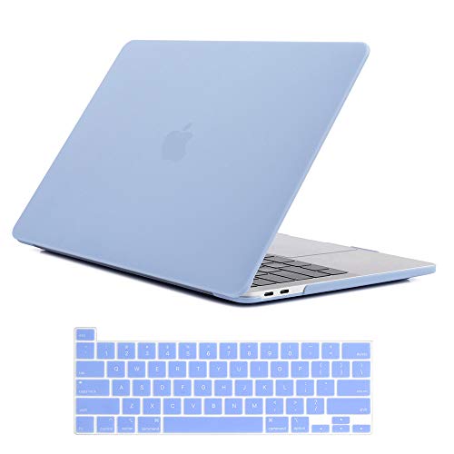 Se7enline for MacBook Pro 16 inch Case 2019-2021 A2141,Serenity Blue | Hard Shell Laptop Case Washable Keyboard Cover Skin Anti-Scratch Anti-Drop Heat Dissipation Full Port Access Slim Lightweight - color: Serenity Blue, size: 16 inch