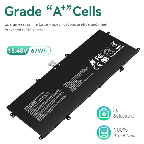 Futurebatt C41N1904 Battery Replacement for ASUS ZenBook 14 UX425 UX425UA UX425EA UX425JA 13 UX325EA UX325JA UM325SA UX363EA UX363JA Flip S UX371 UX393 UX393EA UX371EA S14 S435 S435EA - size: C41N1904 12.60*5.28*1.06 in