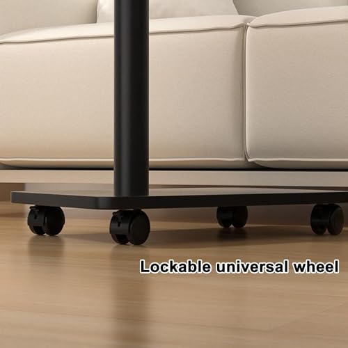 Over The Bed Table with Wheels Multifunctional Living Room Sofa Side Table | Space-Saving Bedroom Bedside Tables Hospital Bedd Tables For Sofa, Bed(Yellow) - color: Yellow