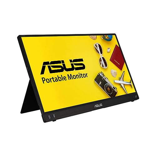 ASUS ZenScreen 15.6 Inch Portable Monitor - 1080P, Full HD, IPS, USB Type-C, Eye Care, Kickstand, for Laptop, PC, Phone, Console, Anti-Glare Surface, 3-Year Warranty - MB16ACV - style: 15.6" IPS FHD USB Type A & C