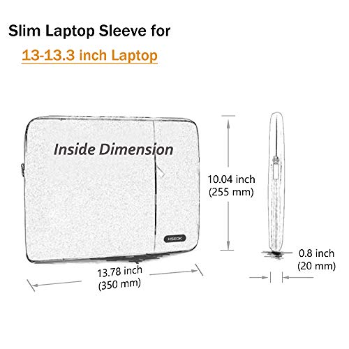 Hseok Laptop Case 13.3-14 Inch Sleeve, Water-Resistant Computer Bag Compatible with MacBook Neo/Pro 14" M5/M4/M3/M2/M1 and All 13.3" Mac Air/Pro, XPS 14 and Most Popular 13.3"-14" Notebook，B02K07 - color: B02K07, size: 13.3"