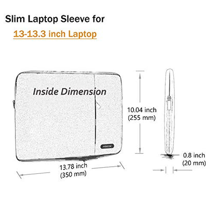Hseok Laptop Case 13.3-14 Inch Sleeve, Water-Resistant Computer Bag Compatible with MacBook Neo/Pro 14" M5/M4/M3/M2/M1 and All 13.3" Mac Air/Pro, XPS 14 and Most Popular 13.3"-14" Notebook，B02K07 - color: B02K07, size: 13.3"