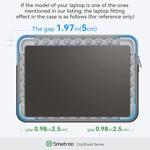 Smatree CityShield Laptop Shoulder Sleeve for 17.3 inch HP OmniBook 7 NGAI | for 17.3 inch OmniBook X Next Gen AI 17 dd0057/dd0047 nr, for HP Laptop 17/17t/17z, for Envy Laptop-17t/17 Case (MC03)