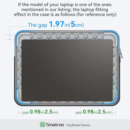 Smatree CityShield Laptop Shoulder Sleeve for 17.3 inch HP OmniBook 7 NGAI | for 17.3 inch OmniBook X Next Gen AI 17 dd0057/dd0047 nr, for HP Laptop 17/17t/17z, for Envy Laptop-17t/17 Case (MC03)