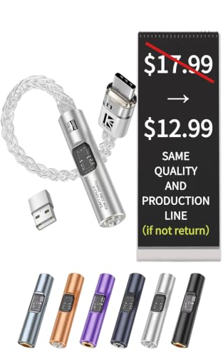 2026 Latest USB C DAC Audio Adapter with Headphone Amplifier, USB C to 3.5mm Audio Adapter for Wired Headphones, Hi-Res Type C DAC Compatible with iPhone 15, Android, Laptop & Tablet - color: Silver, size: 001