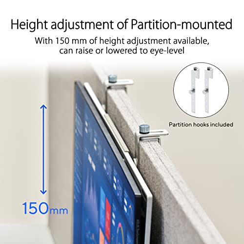 ASUS ZenScreen 24” (23.8” viewable) 1080P Portable USB-C Monitor (MB249C) - FHD, IPS, Eye Care, Speakers, Multi-Stand Design, Kickstand, C-clamp Arm, Partition Hook, Carrying Handle, WFH Monitor - style: 24" IPS USB-C Multi-stand Design