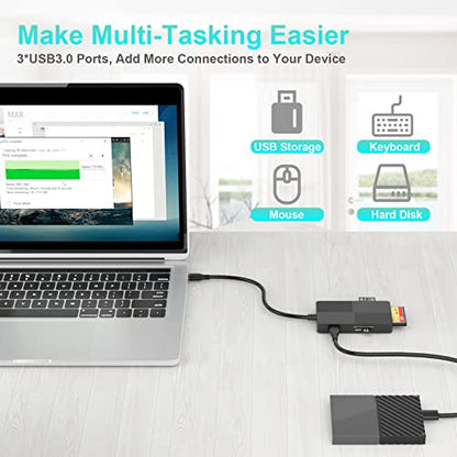 New Surface Thunderbolt 4 Dock Triple Displays 4K@60Hz HDMI+USB C+DP Compatible Surface 795C-MY