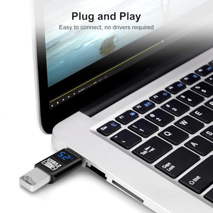 USB 3.2 Digital Display USB A Male to Female OTG Adapter 10Gbps (2 Pack), Real-time Power Monitoring, Up to 36W Fast Charging Compatible with Laptop, Power Bank and More USB-A Devices - style: AY-Am-Af-dd-bk