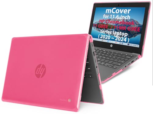 mCover Case Only Compatible for 2020~2023 11.6" HP Chromebook 11 G8EE / 11MK G9EE Series laptops Computers (NOT Fitting Any Other HP Models) - Pink - color: Pink