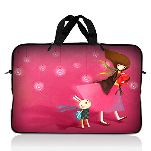 LSS 10 10.2 inch Laptop Sleeve Bag Compatible with Acer, Asus, Dell, HP, Sony, MacBook and More | Carrying Case Pouch w/Handle,Girl Birthday Party - color: Girl Birthday Party, size: 8 in -10.2 in