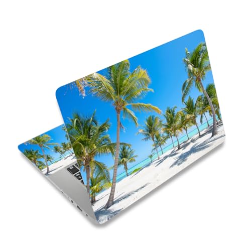 Laptop Skin Sticker Decal,12" 13" 13.3" 14" 15" 15.4" 15.6 inch Laptop Skin Sticker Cover Art Decal Protector Notebook PC (Coconut Tree) - color: Coconut Tree