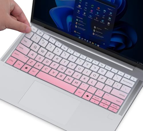 Keyboard Cover Skin for 2024 HP EliteBook 640 645 G11 14", EliteBooks 1040 G11 14 inch Keyboard Protector Skin, HP EliteBook 14 Accessories, Ombre Pink (NOT Fit HP EliteBooks 640 G9 G8/G7&1040 G9/G10)