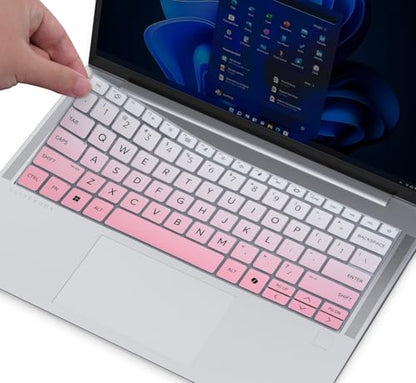 Keyboard Cover Skin for 2024 HP EliteBook 640 645 G11 14", EliteBooks 1040 G11 14 inch Keyboard Protector Skin, HP EliteBook 14 Accessories, Ombre Pink (NOT Fit HP EliteBooks 640 G9 G8/G7&1040 G9/G10)