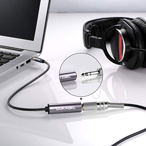 1/4 to 3.5mm Adapter, 6.35mm to aux Mini Stereo Cable - 30CM | 1/4 Inch Female to 1/8inch Male Headphone Adapter, for Headphone, Amplifiers, Guitar, Amp etc - size: 30CM, style: 3.5mm Male to 6.35mm Female