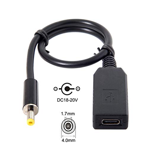 chenyang USB C to DC 20V Adapter USB C to 4.0 * 1.7mm Power Plug PD 65W Emulator Trigger Charge Cable - style: For DC4.0x1.7mm 20V