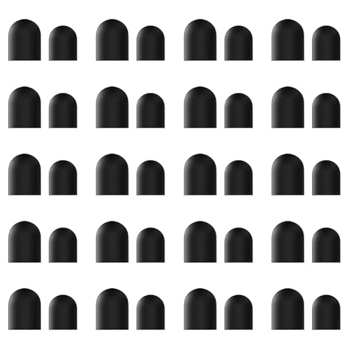 DAXINGXING Replacement Rubber Tip for Stylus,High Sensitivity & Precision | 40 PCS,Universal Fit,Black,(0.27 inches / 0.21 inches) - color: 40PCS Black