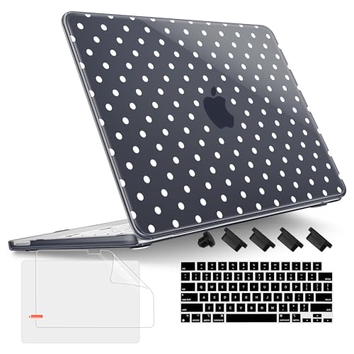 Tuiklol for 2026 MacBook Neo 13 Inch A18 Pro Chip Case, (Model A3404) Anti-Scratch Anti-Drop Slim Hard PC Shell Case with Shockproof Protective MacBook Neo Laptop Cover, Spot-White - color: Spot-White