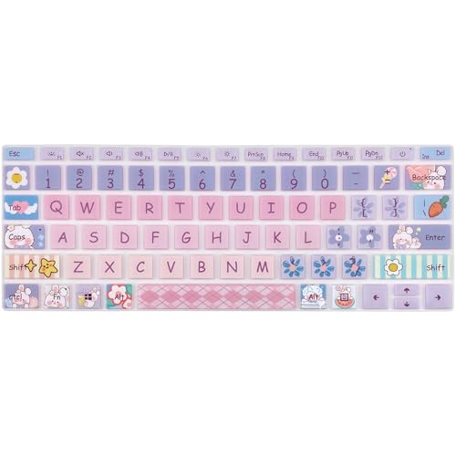 Cute Keyboard Cover for Microsoft Surface Laptop 3/4 / 5 13.5”&15”, Surface Laptop Studio 1/2 14.4”, Cute Bunny - color: Cute Bunny