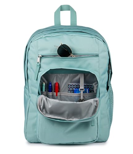 JanSport Laptop Backpack - Computer Bag with 2 Compartments, Ergonomic Shoulder Straps, 15” Laptop Sleeve, Haul Handle - Faded Sage - color: Faded Sage
