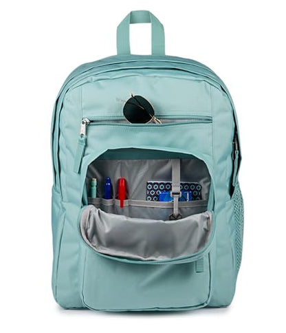 JanSport Laptop Backpack - Computer Bag with 2 Compartments, Ergonomic Shoulder Straps, 15” Laptop Sleeve, Haul Handle - Faded Sage - color: Faded Sage