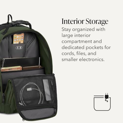 SWISSGEAR Sion 2-Piece Travel Set, Softside Expandable Carry-On Spinner Bundled with 1900 ScanSmart 17" Laptop Backpack with RFID Blocking & Tech Organization, Evergreen - color: Everrgreen, size: 2-Piece Set (Carry-On/Backpack)