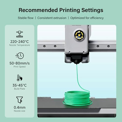 Matte TPU Filament 1.75mm, 1kg - Shore 95A Flexible & Durable TPU, Matte Green, Low-Gloss Matte Finish, Minimal Layer Lines, for Phone Cases, Wearables & Functional Parts - color: Matte Green Tpu