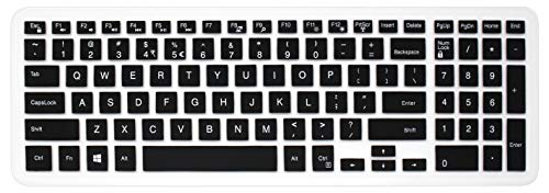 Keyboard Cover Skin Compatible with 15.6" Dell Inspiron 15 3000 5000 7000 Series; 15.6 inch Dell G3 G5 G7 Series; 17.3" Dell Inspiron 17 5000 Series; 17.3" Dell G3 Series (with Numeric Keypad) Black - color: Black
