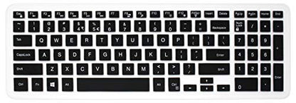 Keyboard Cover Skin Compatible with 15.6" Dell Inspiron 15 3000 5000 7000 Series; 15.6 inch Dell G3 G5 G7 Series; 17.3" Dell Inspiron 17 5000 Series; 17.3" Dell G3 Series (with Numeric Keypad) Black - color: Black