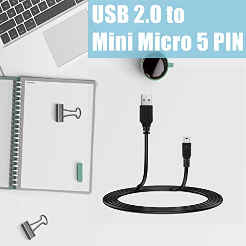 5ft USB Cable Laptop PC Cord Replacement for USB 2.0 External 7.1CH Optical Audio Sound Card Adapter