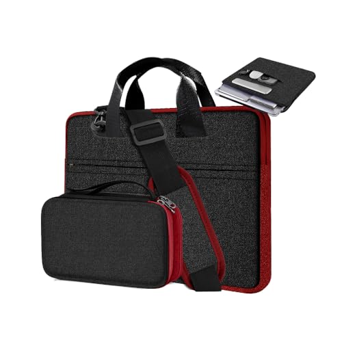 Laptop Case 15.6 Inch Briefcase with Detachable Belt Bag,Compatible with MacBook Pro Model of 15-16 Inch and Most Popular 15.6 Inch Notebooks Chromebooks - color: B01k02