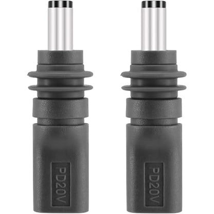 Yeebline DC 5521 to USB C Adapter, 2 Pack 100W PD DC 5.5mm x 2.1mm Male to USB Type C Female Plug Power Charging Connector Charger Adapter Suitable for Starlink Mini (USB C to DC5521) - style: USB C to DC5521