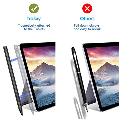 Stylus Pen for Surface, Compatible with Microsoft Surface Pro X/9/8/7/6/5/4/3/Surface Laptop 5/4/3/2/1/go 3/2/1/Book 2/1/Studio, Magnetic Adsorption, Palm Rejection and Tilt Digital Pen - Black - color: Black