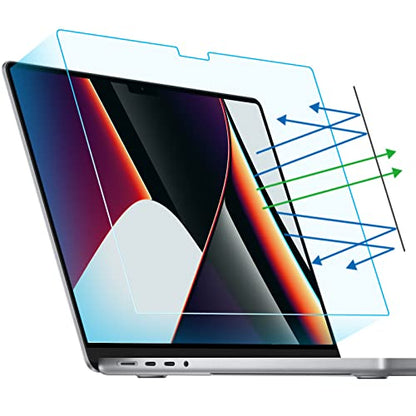 F FORITO 2-Pack Anti Blue Light Matte Laptop Screen Protector Compatible with MacBook Pro 16 inch (2026-2021, M5 M4 M3 M2 M1 Pro Max), Eye Protection Anti Glare Computer Screen Cover - size: for MacBook Pro 16" (2021-2026, M1,M2,M3,M4,M5)