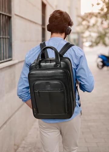 Shrrie 15.6" Laptop Backpack,Business Work Backpack Briefcase,Durable Computer Backpack for Office,Travel,College,Two-tone Black - color: Two-tone Black