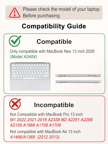 Voidborne Compatible with MacBook Neo 13 inch Case 2026 Release Model A3404 with A18 Pro Chip,White Polka Dots Design Leather Plastic Hard Shell Protective Case for Neo 13 inch + Keyboard Cover,Black - color: Black-Polka Dots