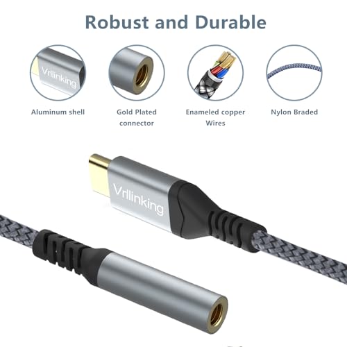 USB Type c to 3.5mm Headphone Jack Adapter,USB c Audio Compatible with iPhone 15/15 Pro/15 Plus/15 Pro Max,iPad Pro,MacBook, Samsung Galaxy S23 S22 S21 (1#)