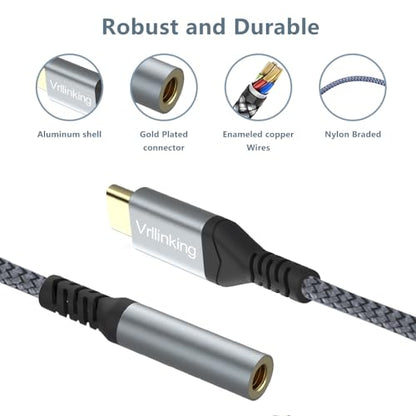 USB Type c to 3.5mm Headphone Jack Adapter,USB c Audio Compatible with iPhone 15/15 Pro/15 Plus/15 Pro Max,iPad Pro,MacBook, Samsung Galaxy S23 S22 S21 (1#)