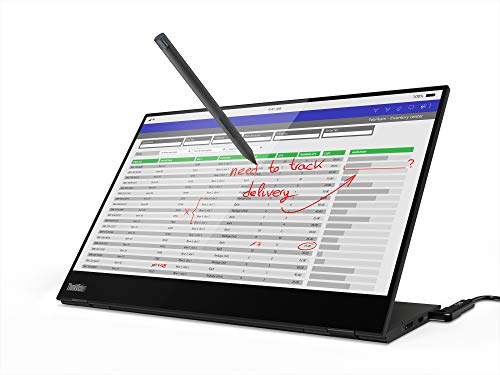 ThinkVision M14t USB-C Mobile Monitor with Touch Screen - Black