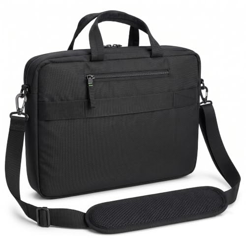 Acer Laptop Briefcase with Shoulder Strap, Messenger Bag | Water-Resistant, 900D Polyester, Shoulder Strap, Soft Interior Protection, Corner Guards Multi-Pocket, Luggage Strap - size: 16-17.3inch