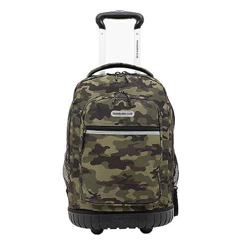 Travelers Club 20" Rolling Backpack with Laptop Compartment, Camo - color: Camo, size: 20 Inch