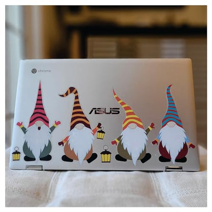 6 x Gnomes Laptop Stickers Set - Cute Gnome Sticker Decals for Laptop - Computer Laptop Decals Aesthetic - Skateboard, Journal and Water Bottle Stickers - style: Large Gnome Stickers (Set of 6)