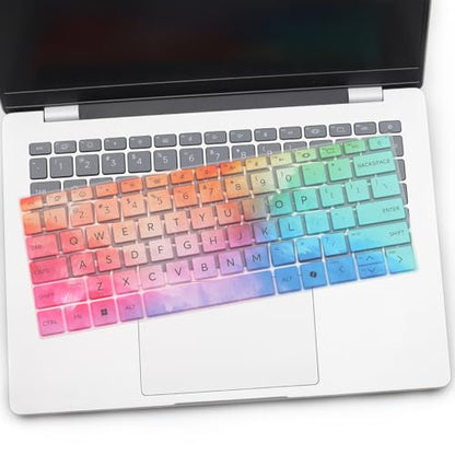 Keyboard Cover for HP OmniBook Ultra 14-fdo087nr &Flip 2-in-1 14" 14t-fh000 14-fh0047nr, OmniBook 5 16 Next Gen AI 16 16-fb0027nr/0037nr 16-bf000,OmniBook 7 Flip Next Gen AI 16 16t-au000-Colorful - color: Colorful