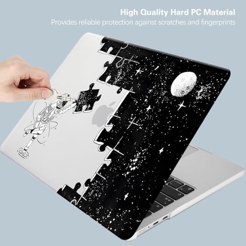 Compatible for MacBook Pro 14 Inch Case 2025-2021 M4 M3 M2 M1 Pro/Max Chip A3112 A3185 A3401 A2918 A2992 A2779 A2442, Cute Aesthetic Plastic Hard Shell & Keyboard Cover, Space Puzzle - color: 00 Space Puzzle